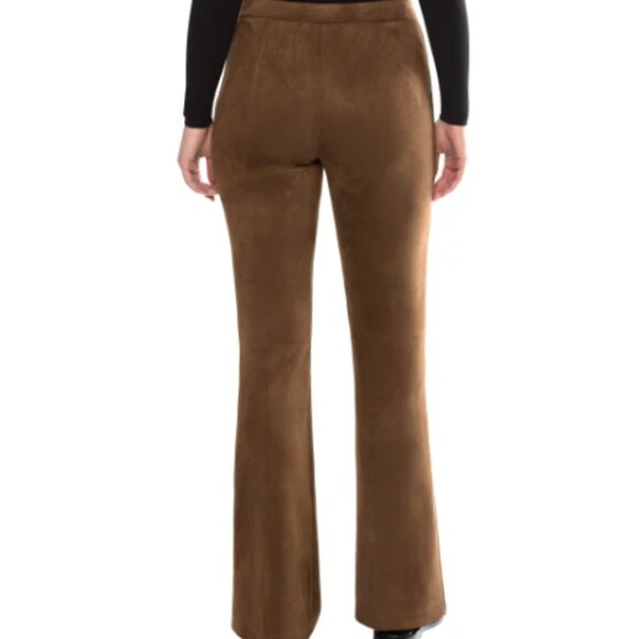 NWT Matty M Womens Bootcut Faux Suede Pull On Pants Multicolor L-2XL $60 11HL285 - Picture 8 of 9